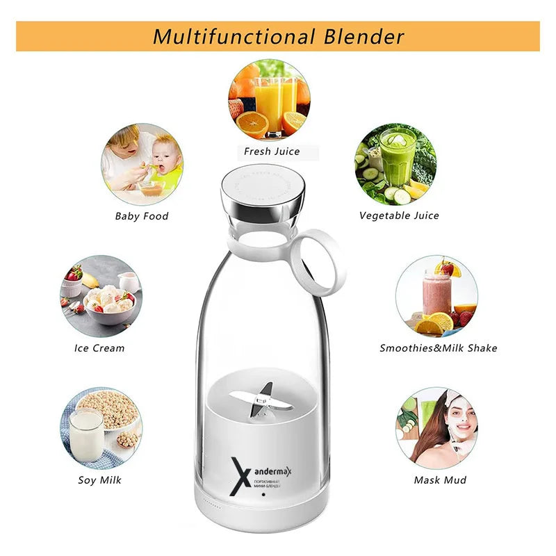 Portable Electric Juicer Blender Usb Mini Fruit Mixers Juicers Fruit Extractors Food Milkshake Multifunction Juice Maker Machine